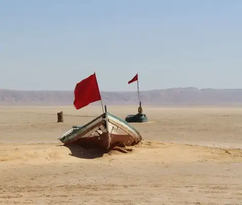 Lever du soleil à Chott Djerid